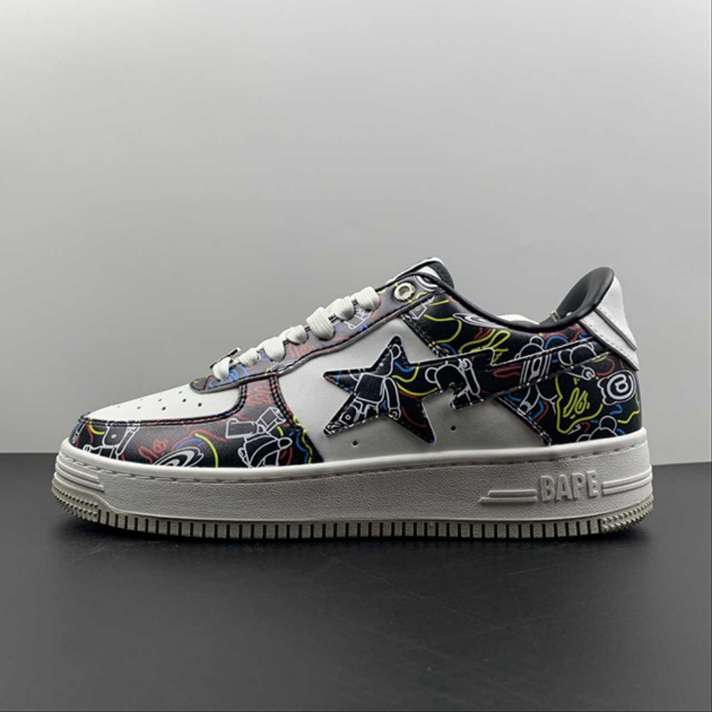 Bape Sta Low Unisex Black Unisex Shoes